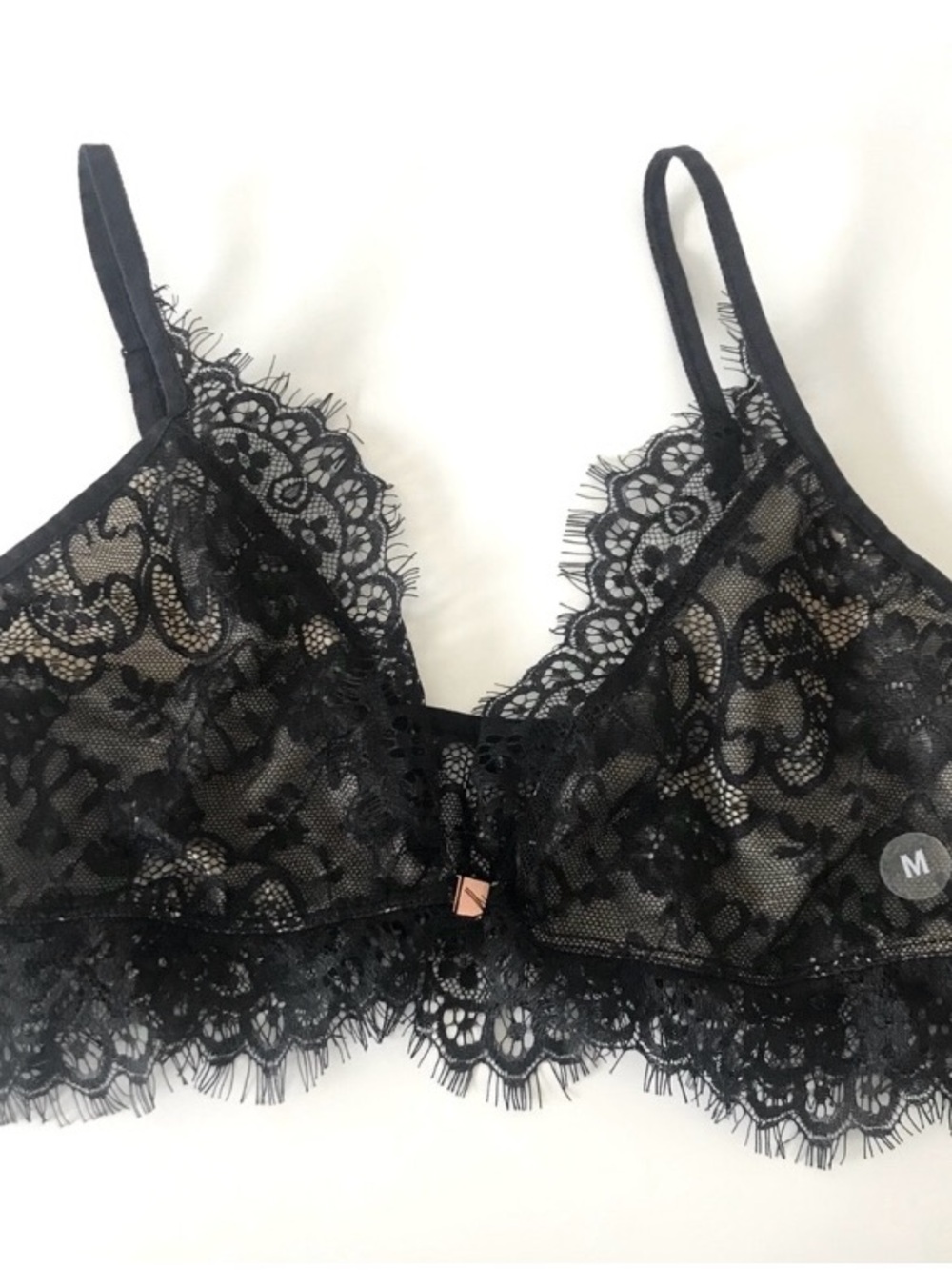 Black Floral Lace Bralette